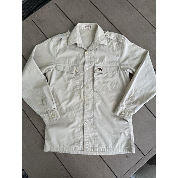 Camel Trophy Shirt Mens Small Vintage Adventure Wear Button Up Outdoor 80s 90s - Picture 1 of 8